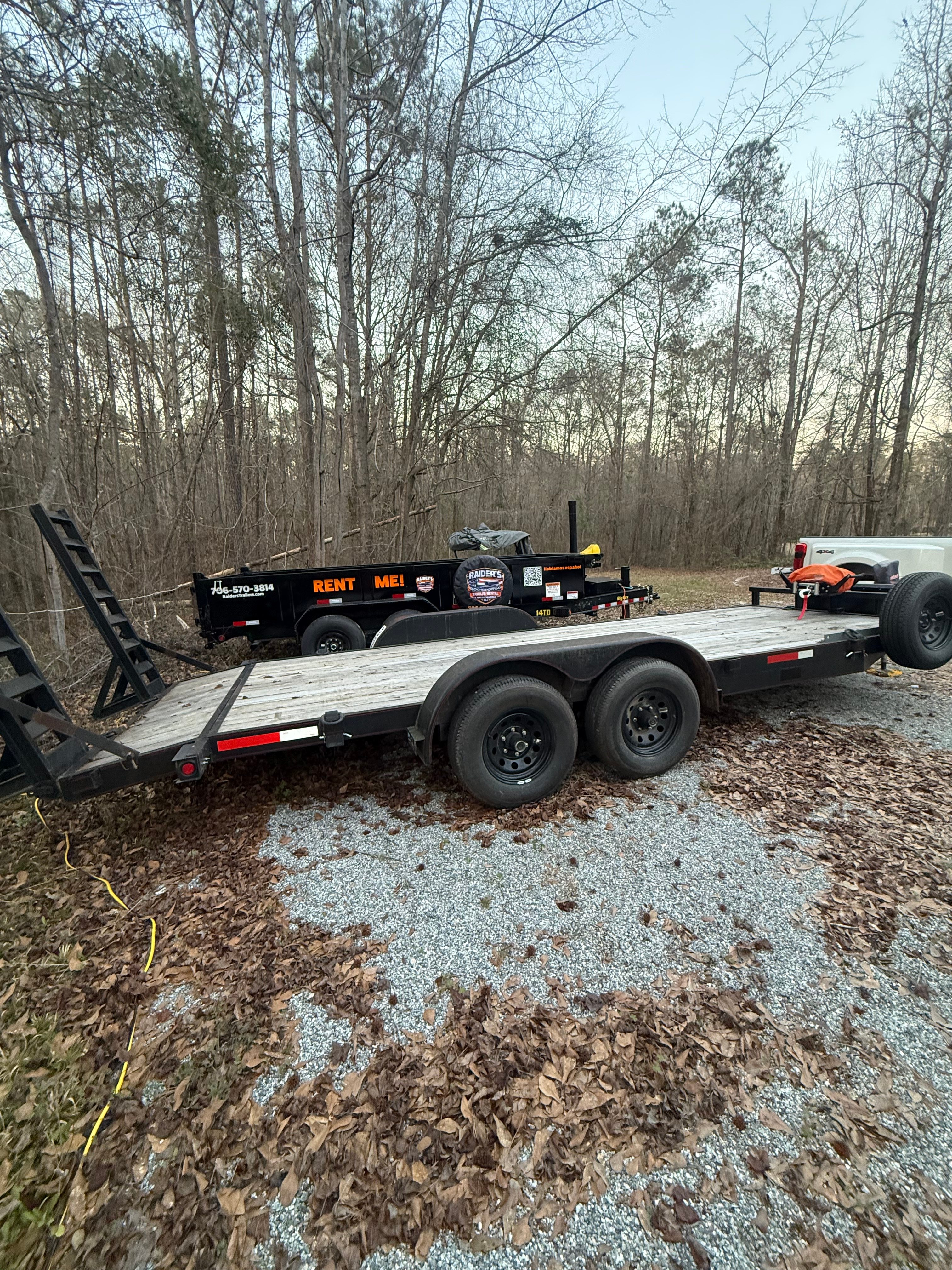 20' Flatbed Equipment Trailer thumbnail 7